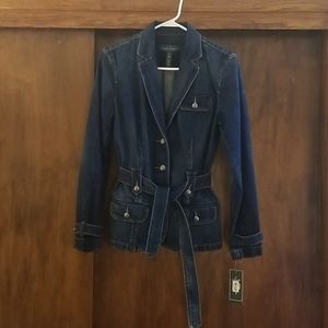 Belted Lauren Ralph Lauren Jean Jacket